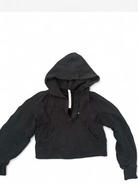 Lululemon black 1/4 zip scuba hoodie